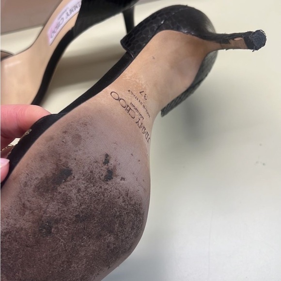 Jimmy Choo Black Stiletto Heels - Picture 4 of 7